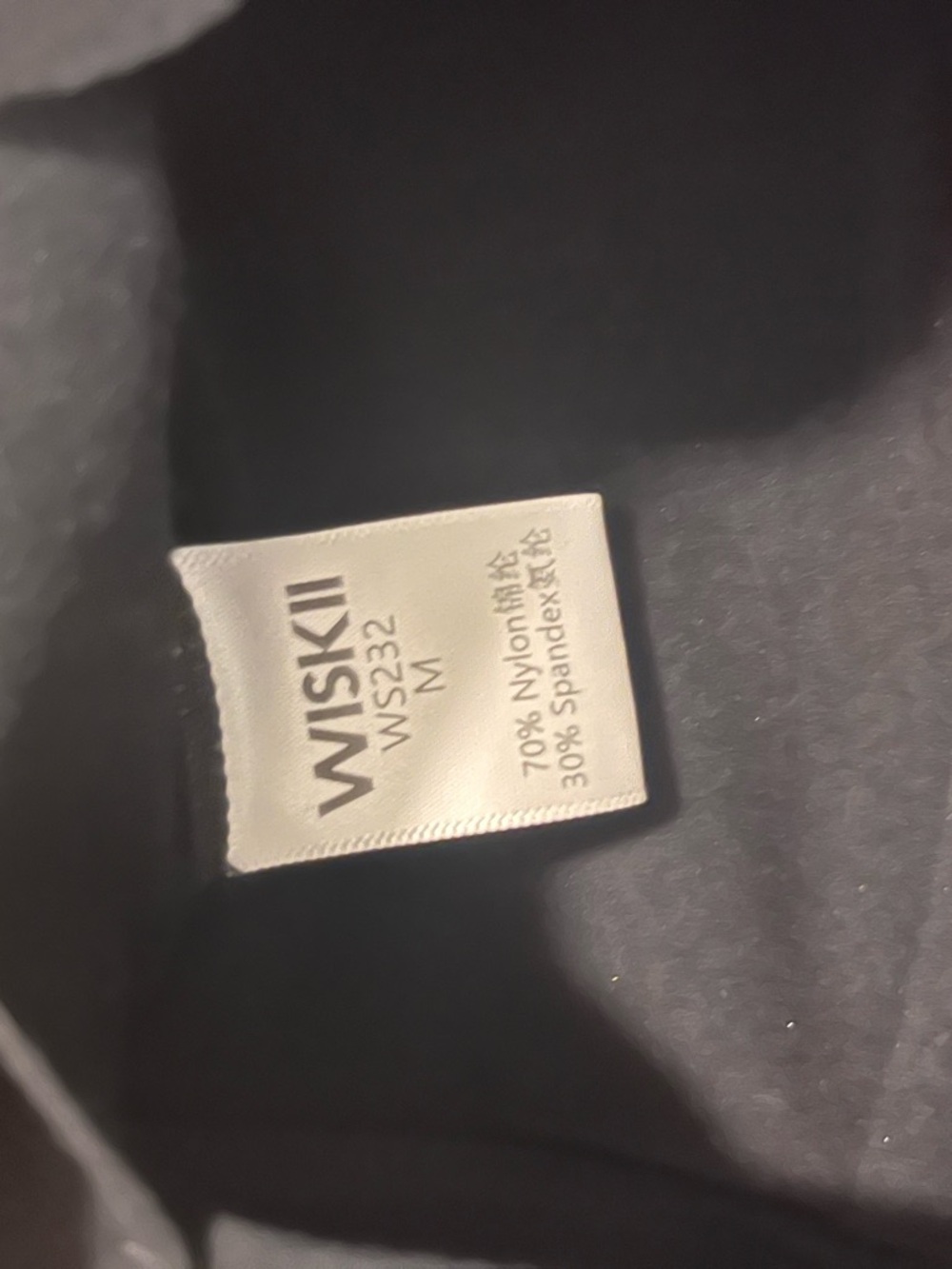 WISKII Black Scalloped Long-Sleeve Crop Top size M - Picture 3 of 4